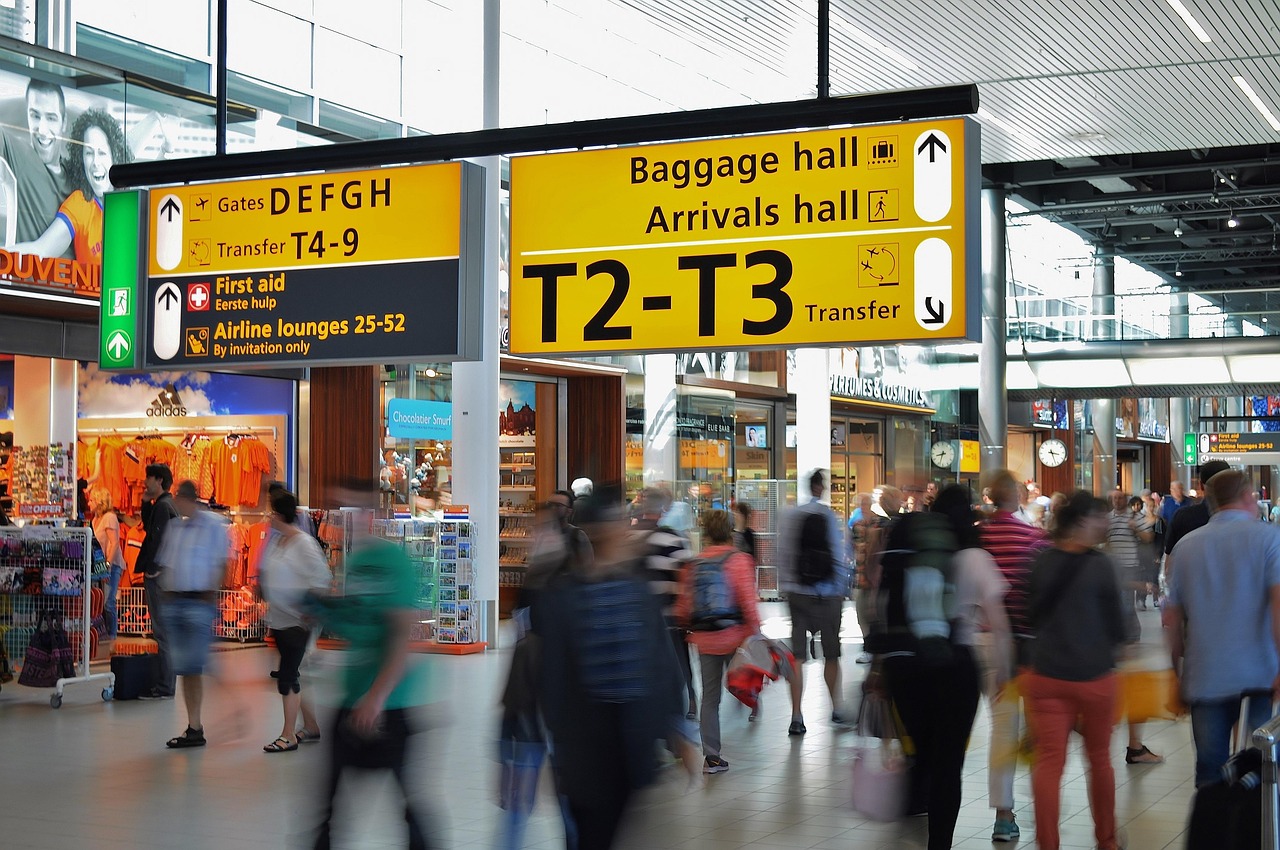 airport, airline, air traffic, travel, transportation, transport, aviation, tourism, vacation, people, international, journey, passenger, departure, terminal, gate, arrival, flight, arrivals, gates, shops, stores, crowd, airport, airport, airport, airport, airport